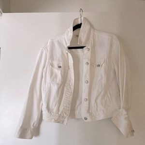 Madewell white denim jacket